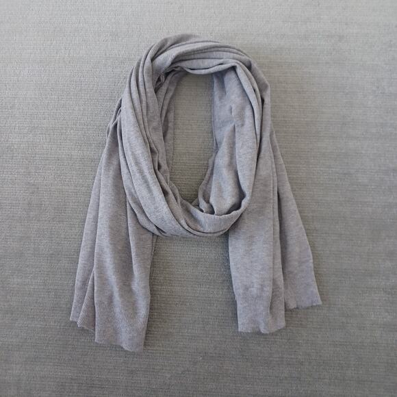 Lane Bryant Scarf Gray Knit Casual Academia Preppy Oversized Minimal Classic 86" - Picture 1 of 6